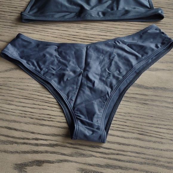 Black Bikini Padded with Adjustable Straps Shein Size L NEW - Picture 3 of 11